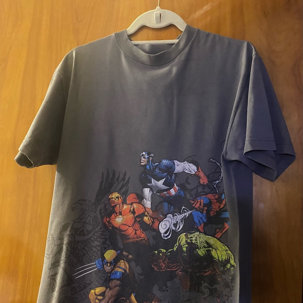 Marvel Gray Graphic T-Shirt for Men